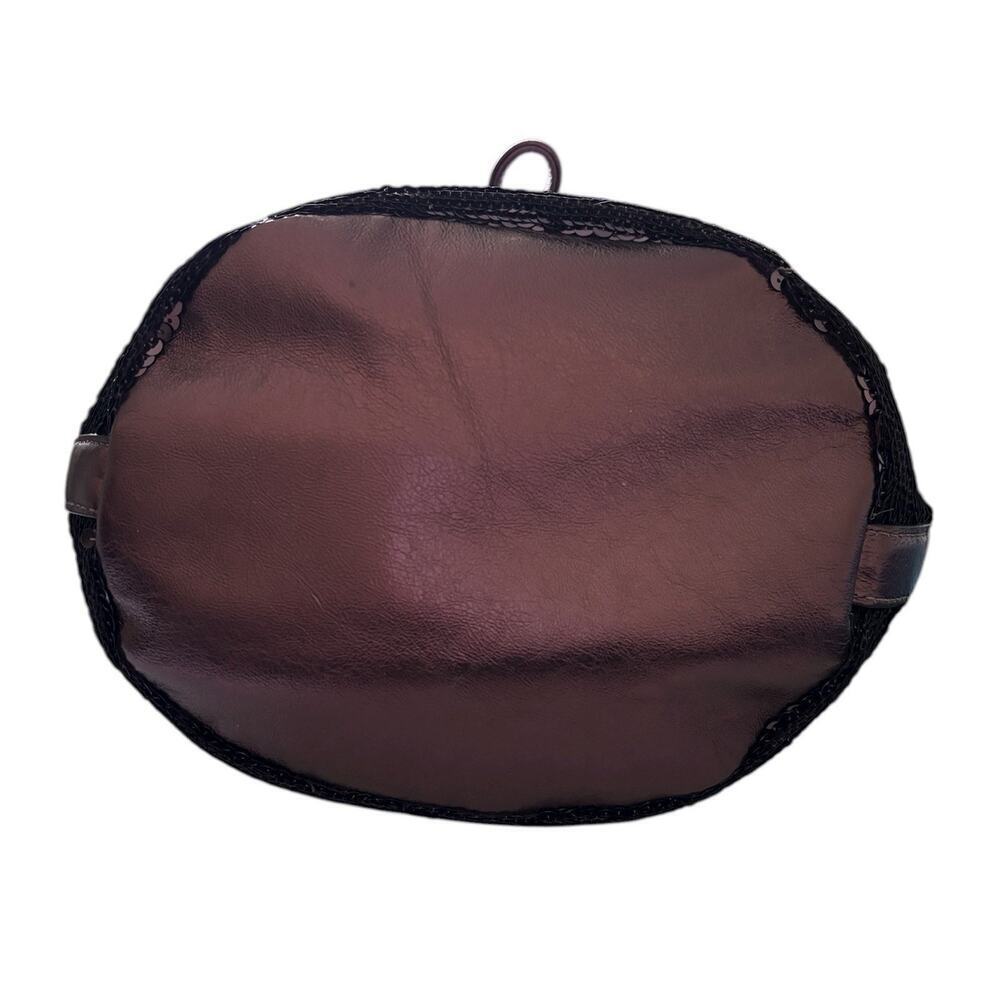 Coach Poppy Special Edition Sequins Amethyst Cinch Drawstring Bucket 17906 NWT - Picture 10 of 14
